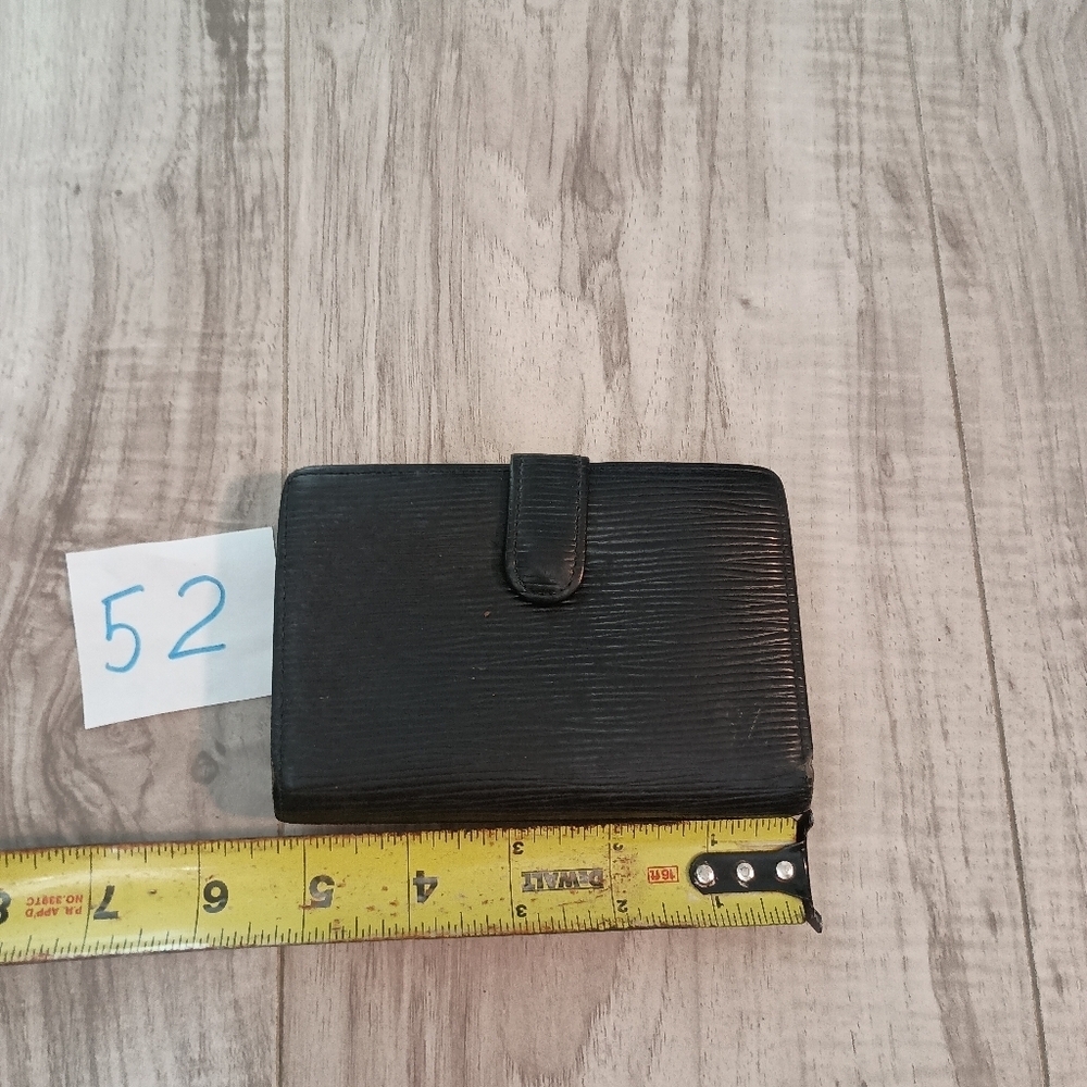 Louis Vuitton LV Epi Porte-Monnaie Viennois Bifold Wallet Noir Men - Picture 16 of 16